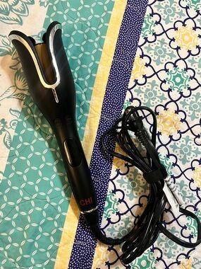 CHI Spin N Curl Ceramic Rotating Hair Curler 1” Matte Black